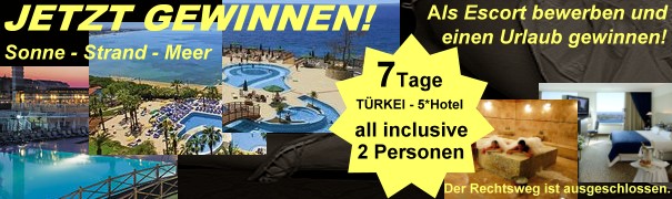 JETZT GEWINNEN! Als Escort bewerben und eine Reise gewinnen!